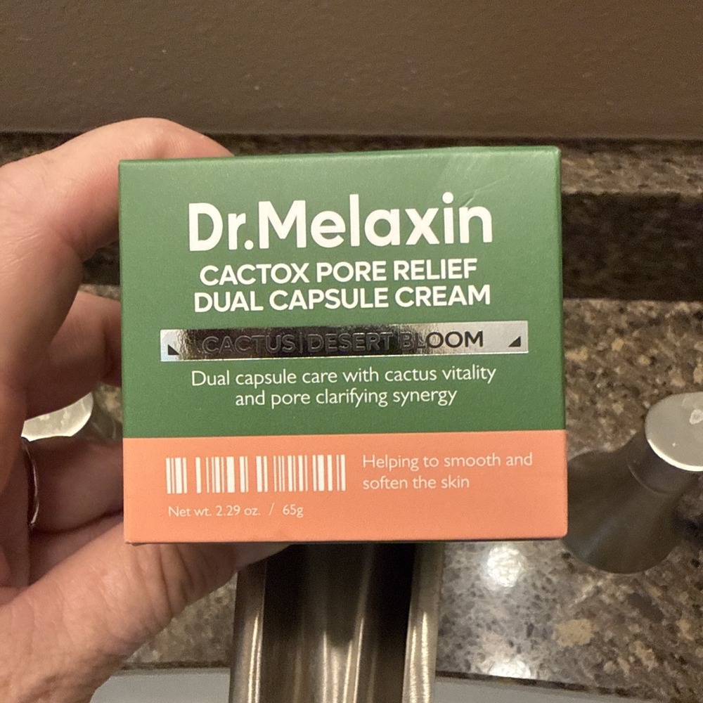 Dr Melaxin Cactox Pore Relief Dual Capsule Cream Cactus Desert Bloom 2.29oz 65g